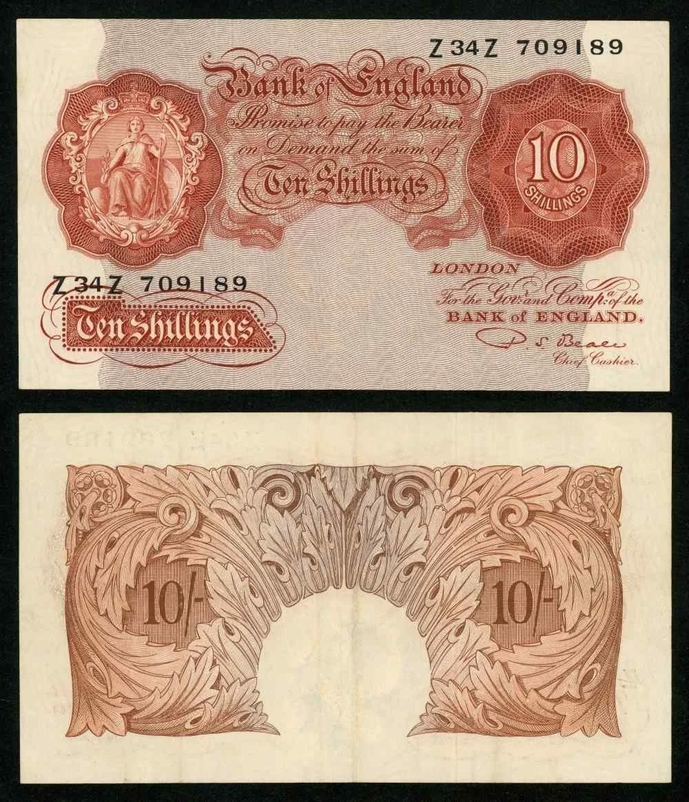 10 Shilling Note In Uk Paper Money for sale | eBay