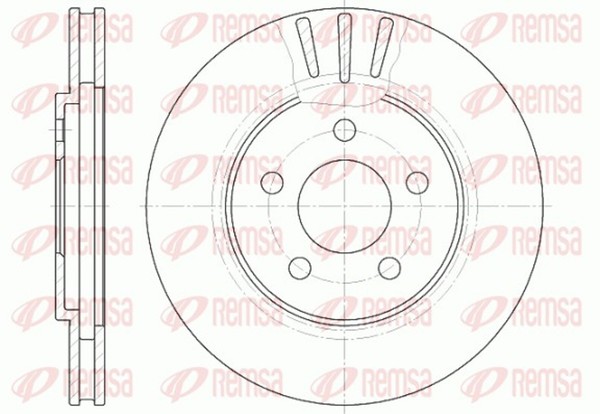 2X Bremsscheibe Remsa 6947.10 FüR Stratus Jx Chrysler Sebring Ja Jr 260Mm Fj 16V-image
