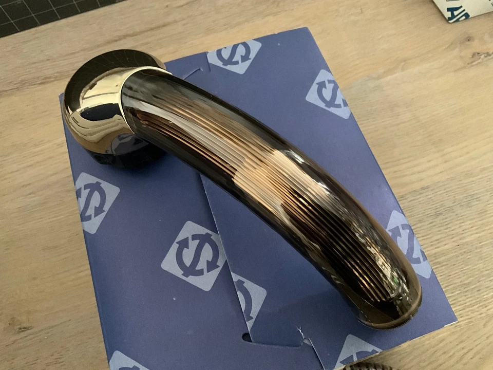 Grohe Relexa Handbrause in Edelmessing, 70er Jahre,selten,Rarität - Bild 2 von 3