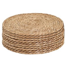 Placemats Natural Rattan Round Table Mats Heat Resistant Dinner Table 30cm