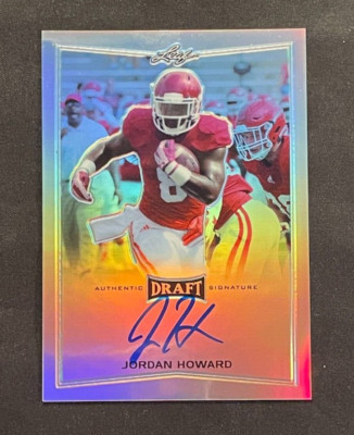   Jordan Howard UAB 2016 Leaf Metal Draft Refractor Like Rookie Autograph   