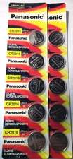 10PK CR2016 PANASONIC 3V LITHIUM (GREAT EXP 12/34) DL2016 ECR2016 FREE SHIP