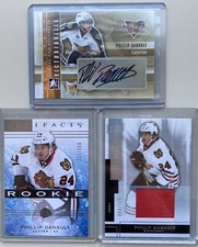 3 Phillip Danault Cards! Autograph Auto Rookie Jersey RC Blackhawks L.A. Kings