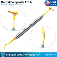 Dental Composite Filling Instrument CIG 6 Gold Tip Restoration Tool