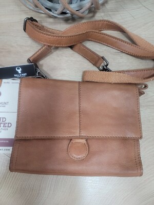 BULL&HUNT Rindsleder Ledertasche Umhängetasche Clutch crossbody ''little Sophie''