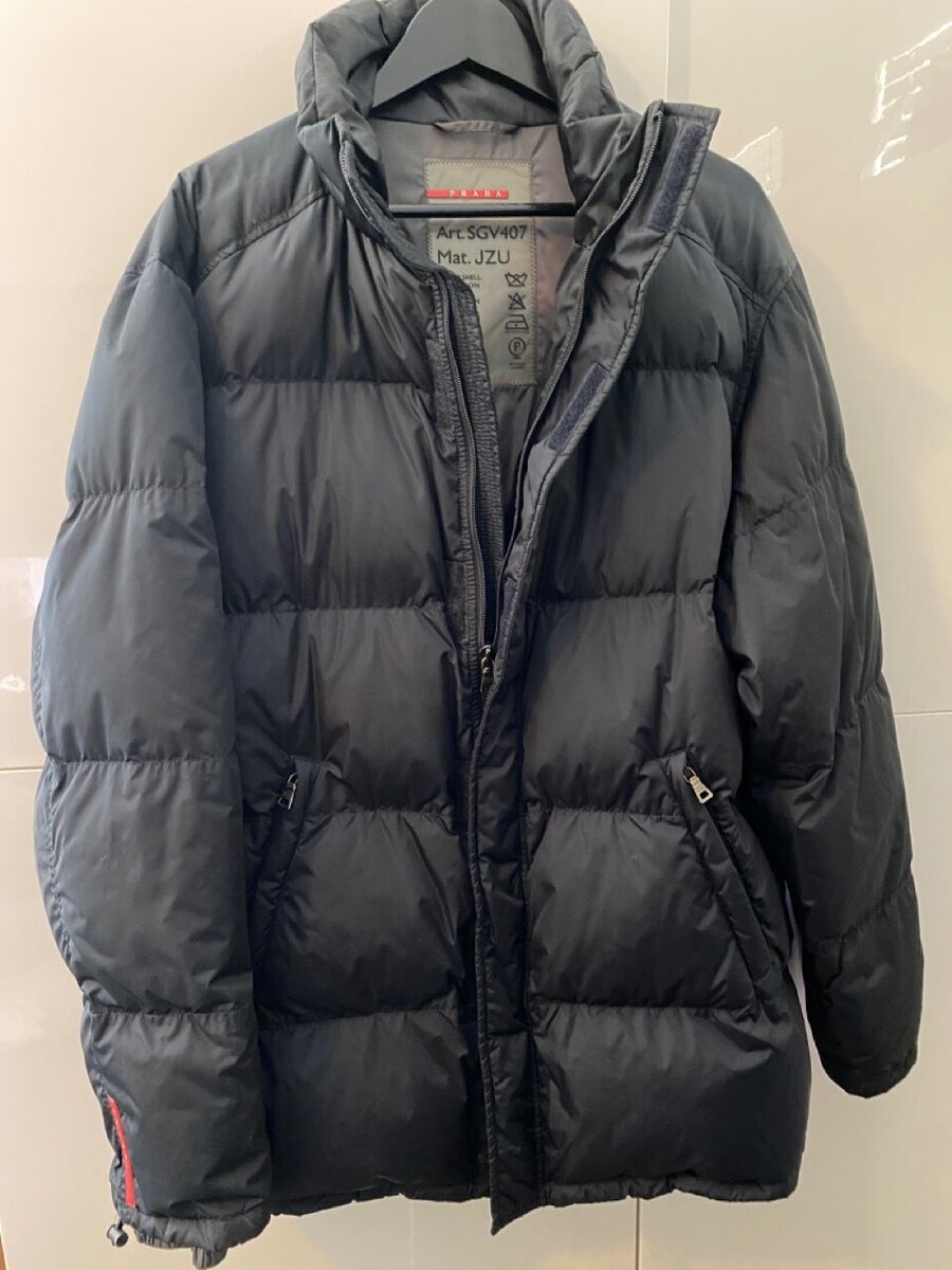 PRADA Sport blue down puffer jacket OG vintage size 50 | eBay PRADA Sport blue down puffer jacket OG vintage size 50 | eBay