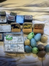 27 Different Assorted Rubber Ink Stamps Great 4 Teachers Pre-School Daycare