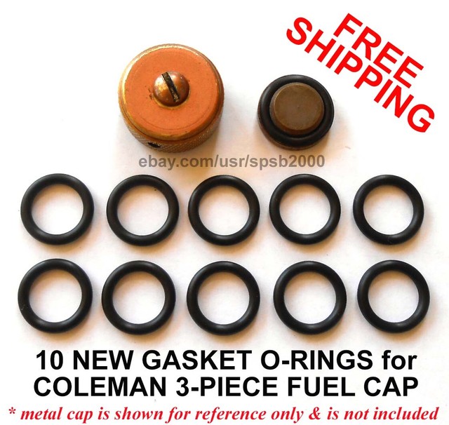 10 new gas cap gasket Orings for COLEMAN fuel caps, stove & lantern