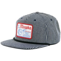 Mishka Nyc universal Grand Order Snapback Hat (indigo) Mens Stripe 7-panel Cap on sale Mishka Nyc universal Grand Order Snapback Hat (indigo) Mens Stripe 7-panel Cap on sale
