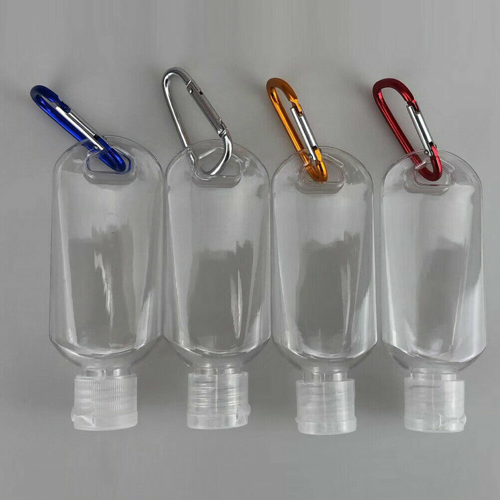 Botes rellenables para colgar plástico transparente 50ml