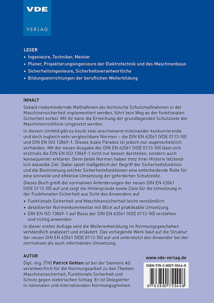 Thumbnail - Wegweiser Funktionale Sicherheit Von Maschinen | Patrick Gehlen | 2021