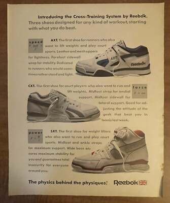 1989 Reebok Cross Training Sneakers Shoes Bodybuilder Beefcake 2