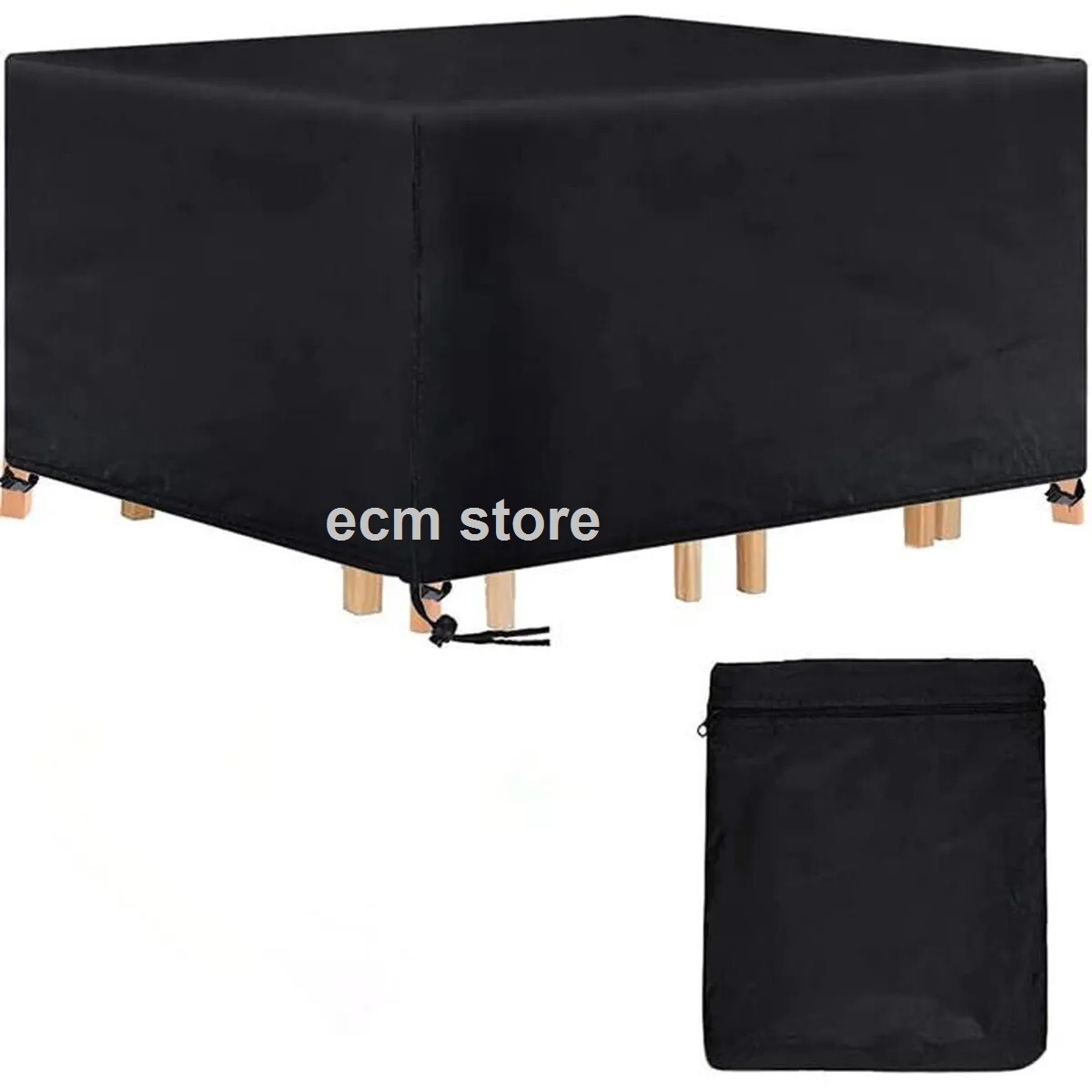 Housse table de jardin Landrip bâche de protection terrasse hiver