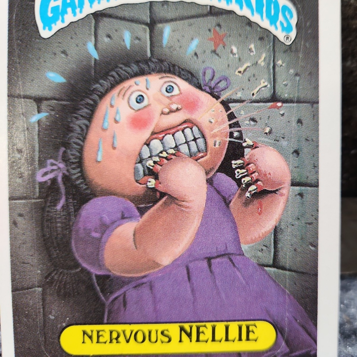 2x Nervous Nellie VTG 1986 Topps Garbage Pail Kids #215b Trading