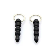 WHOLESALE Lot of 50 Black Rubber Universal 3.5mm Anti Dust Plug Earphone DIY
