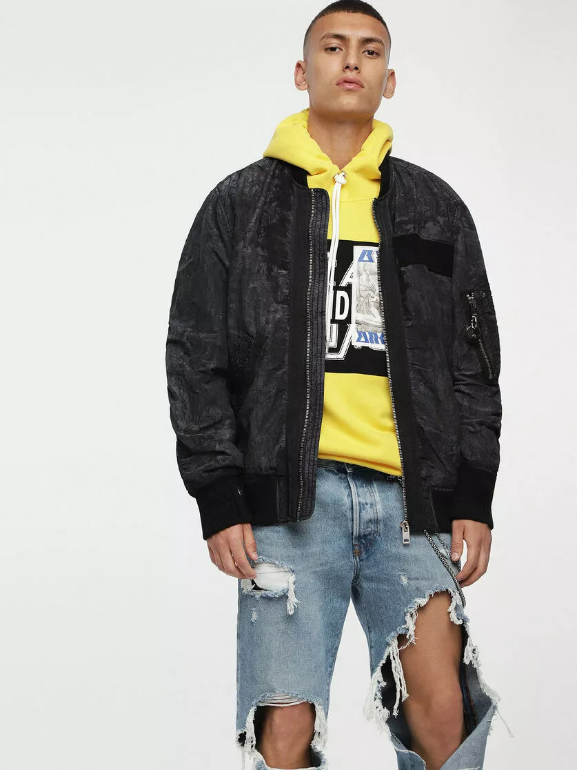 Diesel jacket shop black