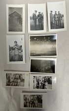 Lot Vintage Antique WWII U.S. Air Force Military Soldier Camp Photo I8