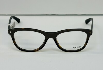 Authentic Prada 1VPR 05R TFL-1O1 Gray/Tortoise 53mm Glasses Frames Italy RX-able