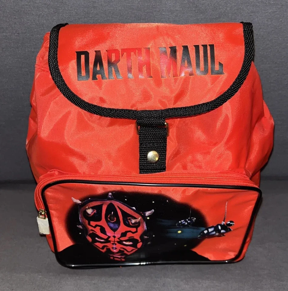 Original Star Wars Kinder Rucksack Darth Maul Rot Lucasfilm Merch Episode 1 - Bild 2 von 4