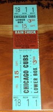 Billy Williams 30th HR of 1972 Ticket 5th/FINAL 30-HR Season/ WINs Batting Title