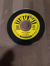 ELVIS PRESLEY-UNRELEASED LIVE VERSION "THATS ALL RIGHT" MINI CD SUN LABEL 2004