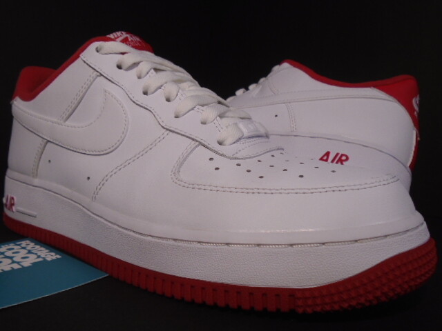 air force 1 low white/university red