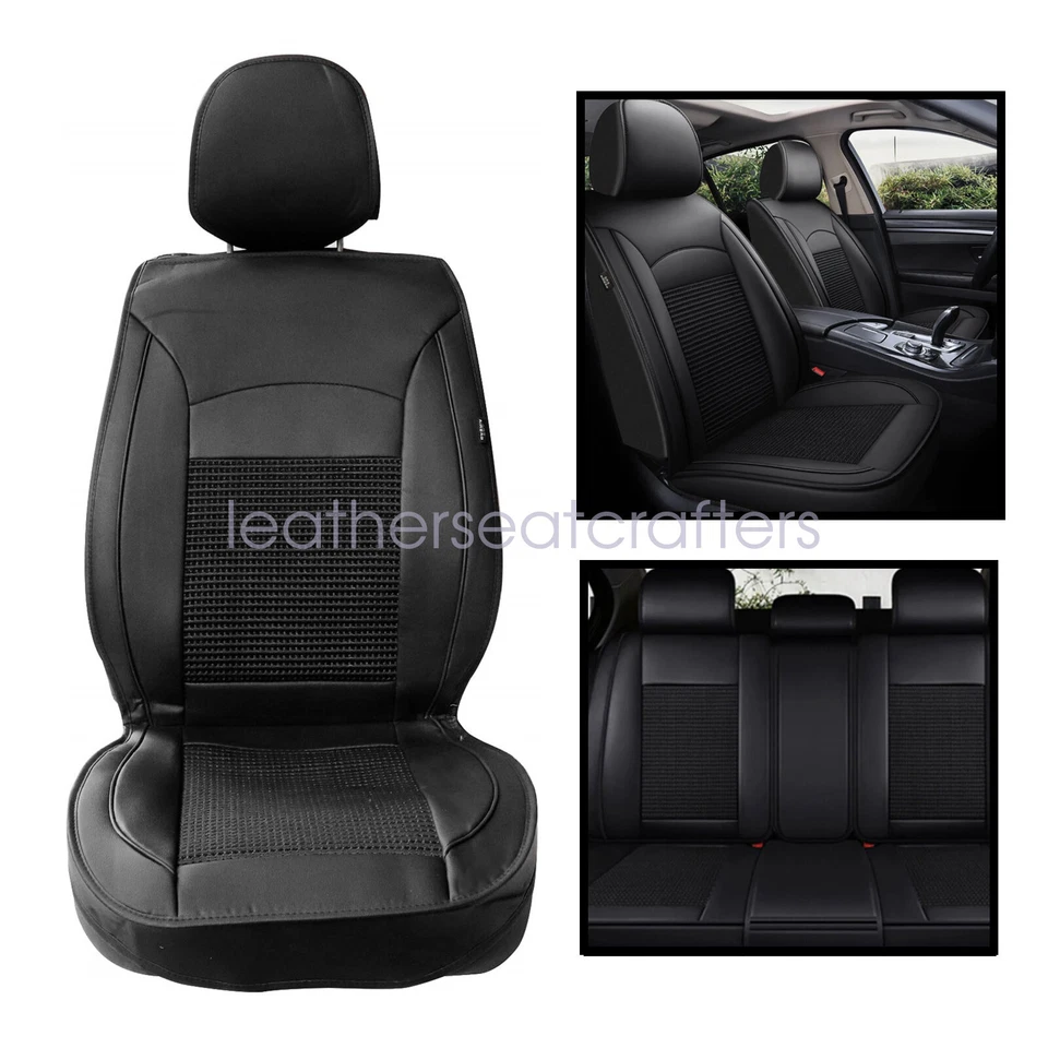 For Mitsubishi Outlander 04-2024 Car SEAT COVER Full Set Cushion PU Leather - Изображение 3 из 4