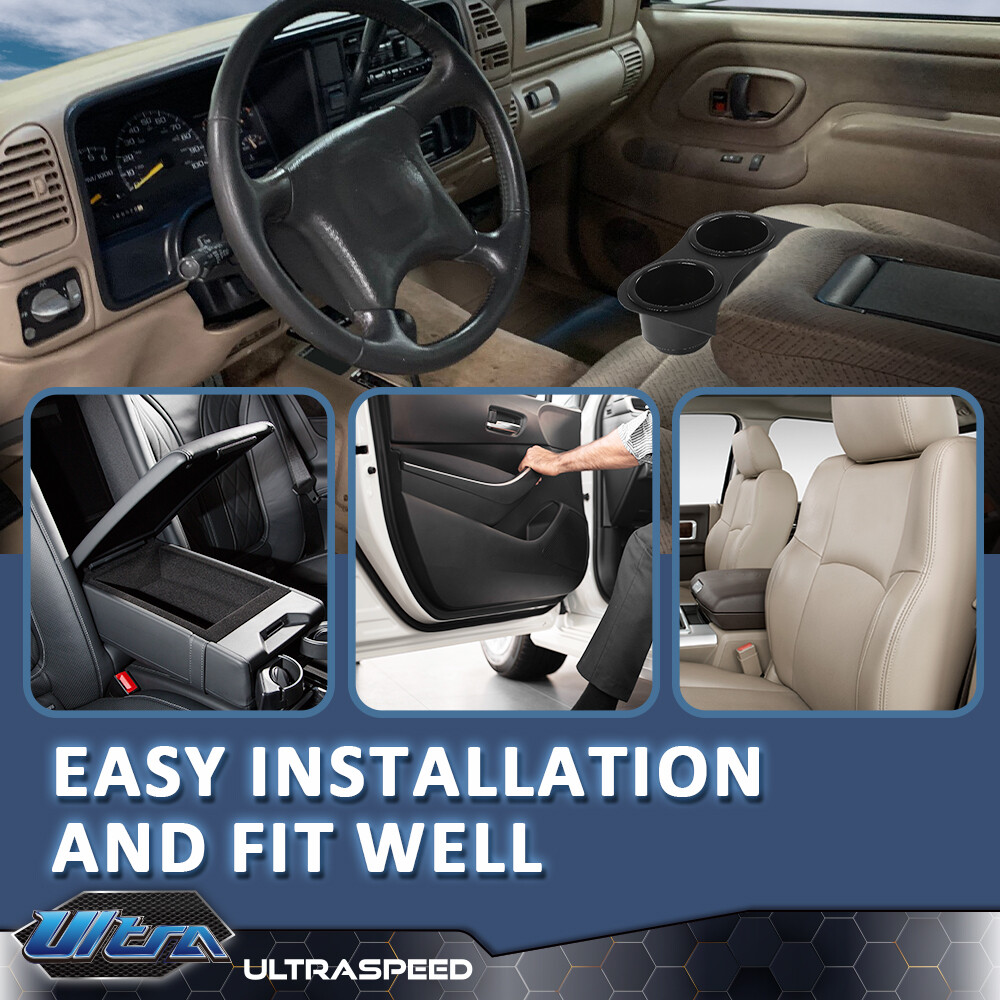 Armrest Center Console Cup Holder Fit For 95-99 Chevy OBS Silverado 1500 C1500