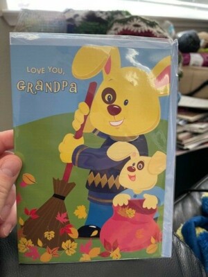 Special Thoughts Love You Grandpa Birthday Card With Envelope New!!!