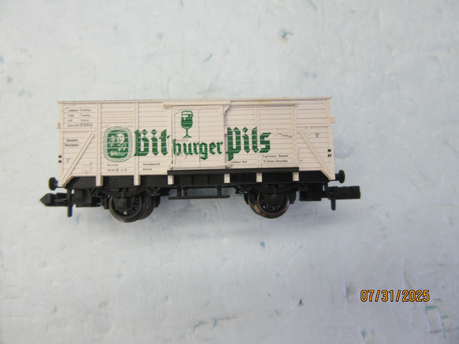 N - Fleischmann 8362 - Beer Box Car "Bitburger Pils" - LNIB