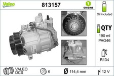 VALEO Kompressor, Klimaanlage 813157 für MERCEDES-BENZ