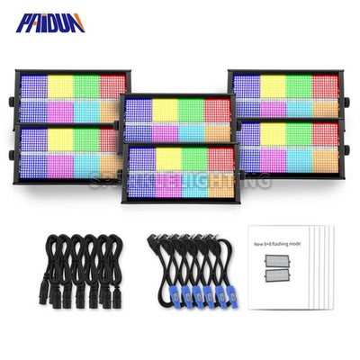 PAIDUN 1000W LED 8+8 Flash Strobe Light Segment Wall Washer DMX Disco Bar Party