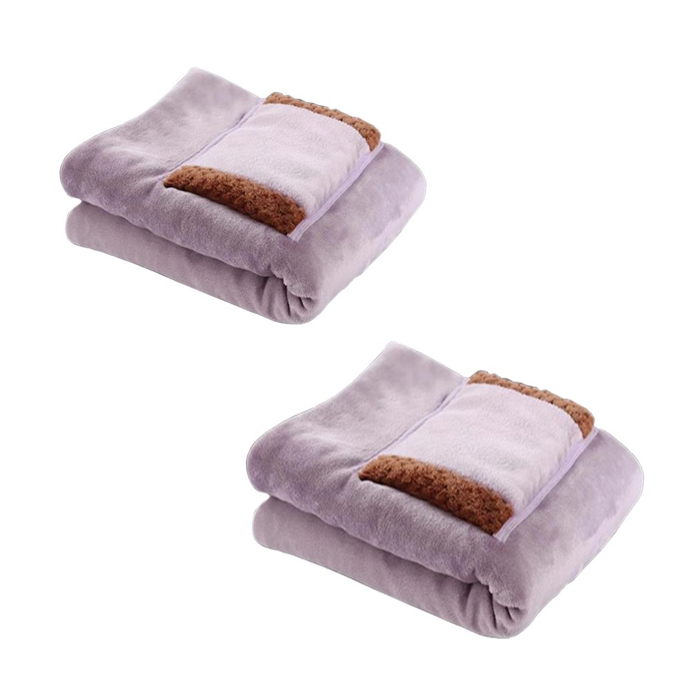 2-Pack New Heated Electric USB Throw Blanket Luxury Comfort Soft  Lambs wool