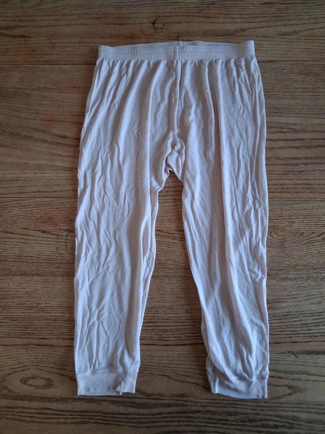 LL Bean Womens Sz S Silk Pointelle Base Layer Pants Pull On Lounge Off White
Opens in a new window o