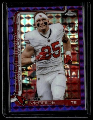 Trey McBride #4 Image Variation Purple Geometric /75 2025 Topps Chrome