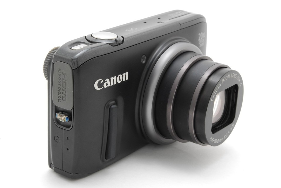 Étui Appareil Photo Navitech Noir Pour Canon PowerShot SX260 HS
