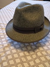 Dorfman Pacific Circa 1921 Mens Fedora Hat Large Charcoal Gray Packable