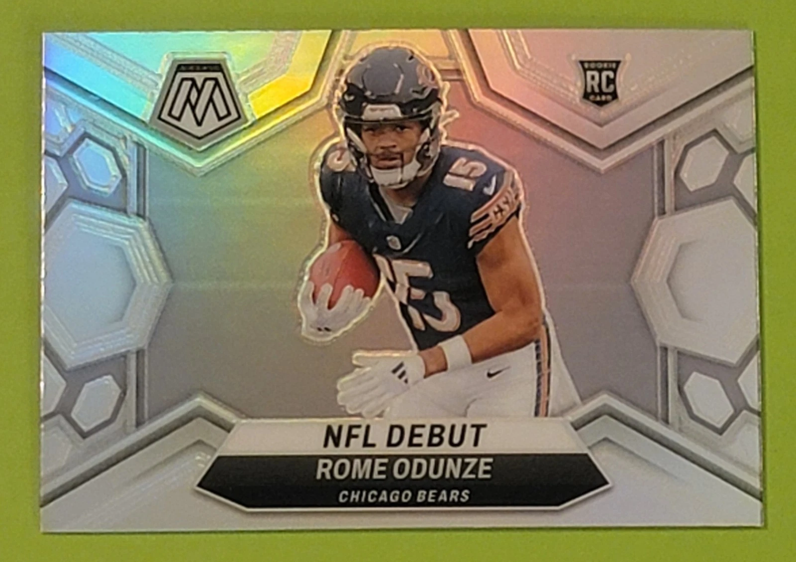 2024 Panini Mosaic - NFL Debut Rome Odunze #281 Silver Prizm (RC) Chicago Bears