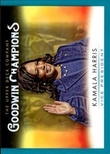 2021 Upper Deck Goodwin Champions Kamala Harris #68 Turquoise 17I