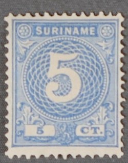 Mayfairstamps Suriname 1890 21 Numeric 5 Cents Stamps ccb_17743