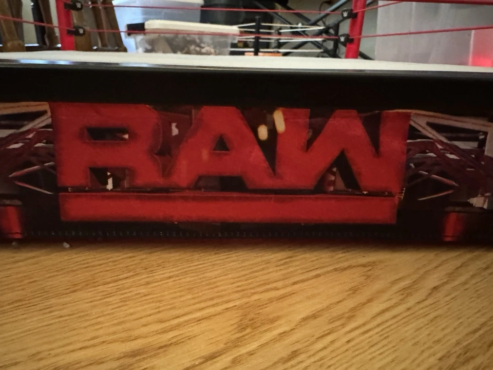 WWE RAW Elite Main Event Scale Wrestling Ring w/ LED Light Up NICE SHAPE Mattel - Image 4 of 4
