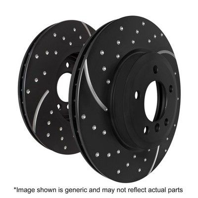 EBC GD Sport Slotted Front Brake Rotor Set GD1222 - 2003-2006 Mercedes-Benz E500