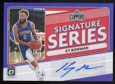 Ky Bowman Card 2020-21 Donruss Optic Signature Series Purple #4