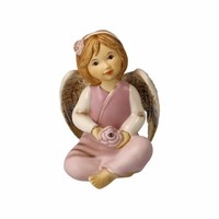 Goebel Schutzengel Gloria - Engel Der Liebe, Steingut, Rose, 10 Cm, 41645021