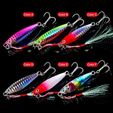 Jigs Fishing Spoons Hard Lures Spinners Jigging Bait 7G 10G 15G 20G 30G (Pack of