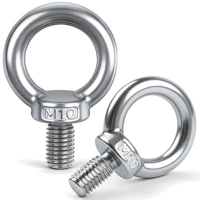 Hochwertige Ringschraube M10, 5 Stücke 304 Edelstahl Augenschraube Ringbolzen...