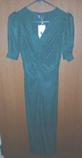 SHEIN MODELY Hunter Green V-neck Maxi Dress Size Small
