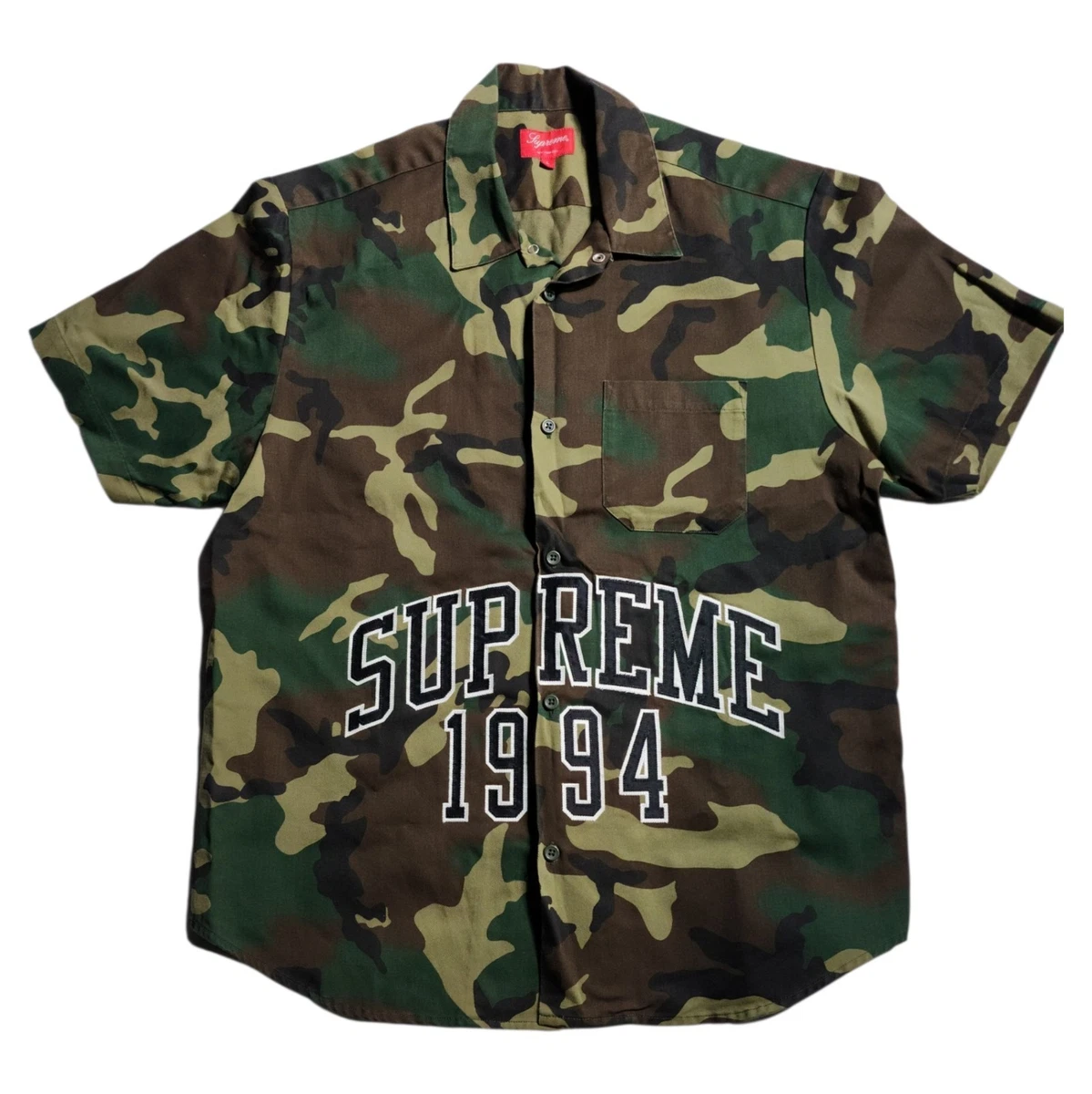 Supreme Cotton Camouflage Casual Button-Down Shirts for Men for