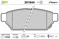 Valeo Bremsbelagsatz, Scheibenbremse 301844 FüR Mitsubishi Proton