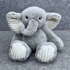 Lambs  Ivy Jungle Adventure Safari Gray Plush Elephant 9" Toy Collectible Gift